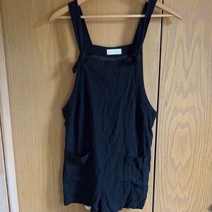 Altar’d State small Black Sleeveless Romper with Pockets